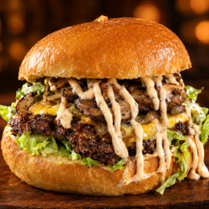 Cocktail Smash Burger